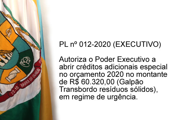 01/07/2020 - Autoriza o Poder Executivo a abrir crédito