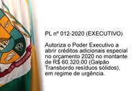 01/07/2020 - Autoriza o Poder Executivo a abrir crédito