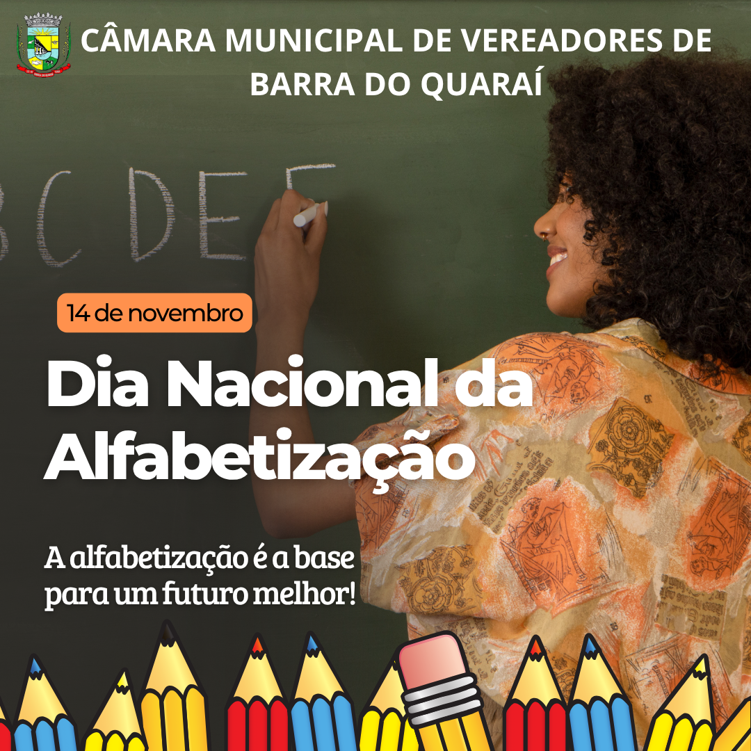 14 DE NOVEMBRO - DIA NACIONAL DA ALFABETIZAÇÃO