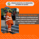 16 de MAIO – DIA DO GARI 16 de MAIO – DIA DO GARI