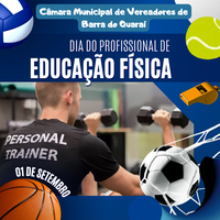 1° DE SETEMBRO - DIA DO PROFISSIONAL DE EDUCAÇÃO FÍSICA