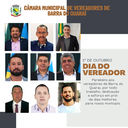 1º DE OUTUBRO - DIA DO VEREADOR 1º DE OUTUBRO - DIA DO VEREADOR