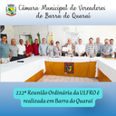 222ª REUNIÃO ORDINÁRIA DA ULFRO É REALIZADA EM BARRA DO QUARAÍ 222ª REUNIÃO ORDINÁRIA DA ULFRO É REALIZADA EM BARRA DO QUARAÍ