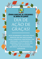 27 DE NOVEMBRO – DIA DE AÇÃO DE GRAÇAS