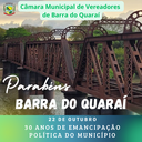 30 ANOS DE EMANCIPAÇÃO POLÍTICA DE BARRA DO QUARAÍ