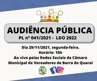 AUDIÊNCIA PÚBLICA - LDO 2022