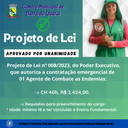 CÂMARA DE VEREADORES APROVA EM SESSÃO EXTRAORDINÁRIA PROJETO DE LEI Nº 008/2023 CÂMARA DE VEREADORES APROVA EM SESSÃO EXTRAORDINÁRIA PROJETO DE LEI Nº 008/2023