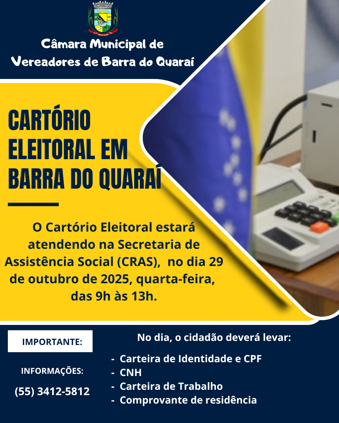 CARTÓRIO ELEITORAL EM BARRA DO QUARAÍ
