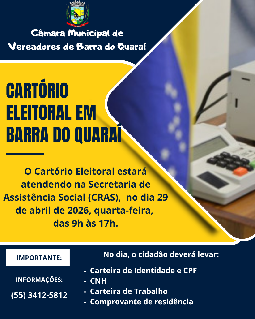 CARTÓRIO ELEITORAL EM BARRA DO QUARAÍ