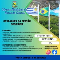 DESTAQUES DA SESSÃO ORDINÁRIA
