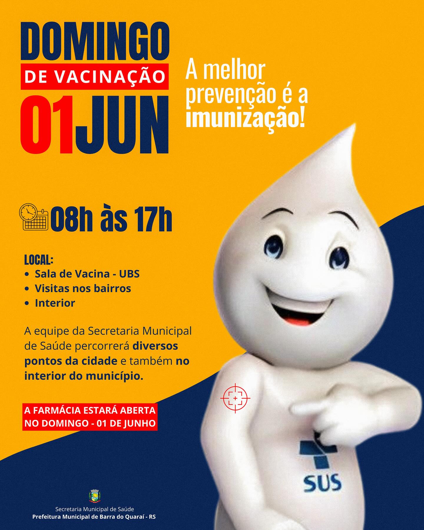 DOMINGO DE VACINAÇÃO