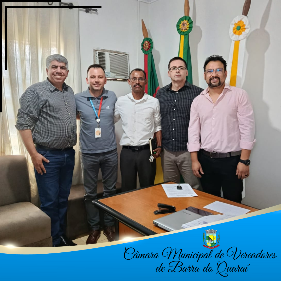 GERENTE DA RGE VISITA A CÂMARA DE VEREADORES
