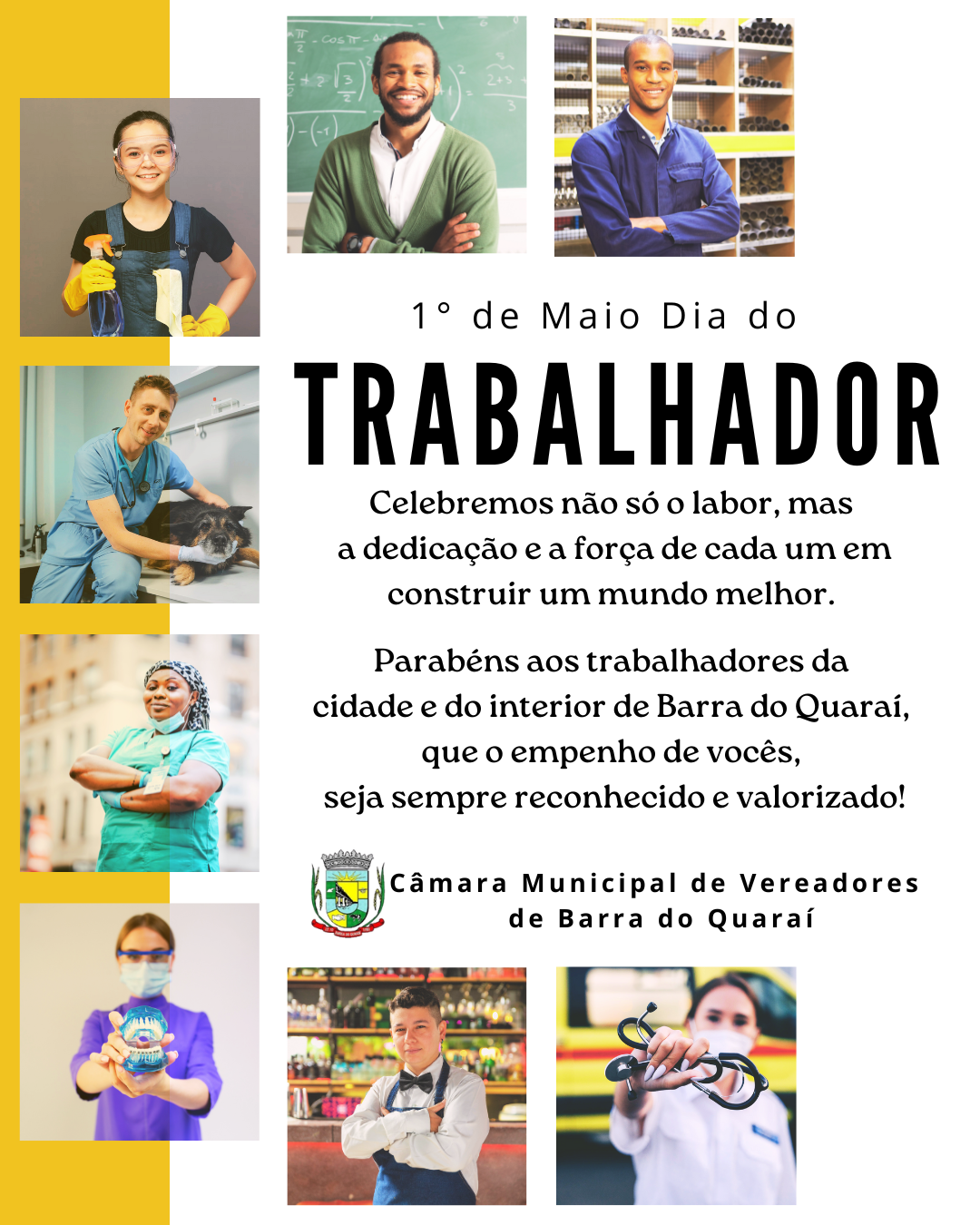 MENSAGEM DE 1° DE MAIO DIA DO TRABALHADOR