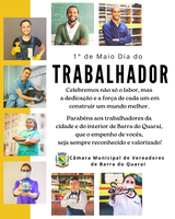 MENSAGEM DE 1° DE MAIO DIA DO TRABALHADOR