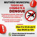 MUTIRÃO MUNICIPAL TODOS NO COMBATE À DENGUE