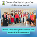 OUTUBRO ROSA: CÂMARA PROMOVE PALESTRA SOBRE PREVENÇÃO AO CÂNCER DE MAMA