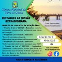 PAUTA SESSÃO EXTRAORDINÁRIA N° 002/2026