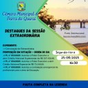 PAUTA SESSÃO EXTRAORDINÁRIA N° 16/2025 PAUTA SESSÃO EXTRAORDINÁRIA N° 16/2025