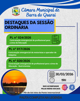 PAUTA SESSÃO ORDINÁRIA N° 008/2026