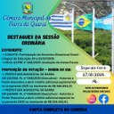 PAUTA SESSÃO ORDINÁRIA N° 35/2025