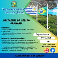 PAUTA SESSÃO ORDINÁRIA N° 36/2025