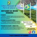 PAUTA SESSÃO ORDINÁRIA N° 38/2025