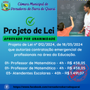 PL Nº 012/2024 APROVADO POR UNANIMIDADE PL Nº 012/2024 APROVADO POR UNANIMIDADE