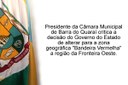 Presidente se pronuncia sobre zona geográfica Presidente se pronuncia sobre zona geográfica