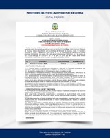 PROCESSO SELETIVO - MOTORISTA
