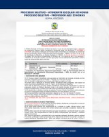 PROCESSOS SELETIVOS ABERTOS