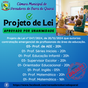 PROJETO DE LEI N° 047/2024 - APROVADO POR UNANIMIDADE PROJETO DE LEI N° 047/2024 - APROVADO POR UNANIMIDADE