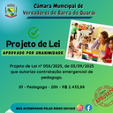 PROJETO DE LEI N° 058/2025 - APROVADO POR UNANIMIDADE