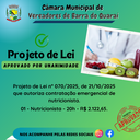 PROJETO DE LEI N° 070/2025 - APROVADO POR UNANIMIDADE