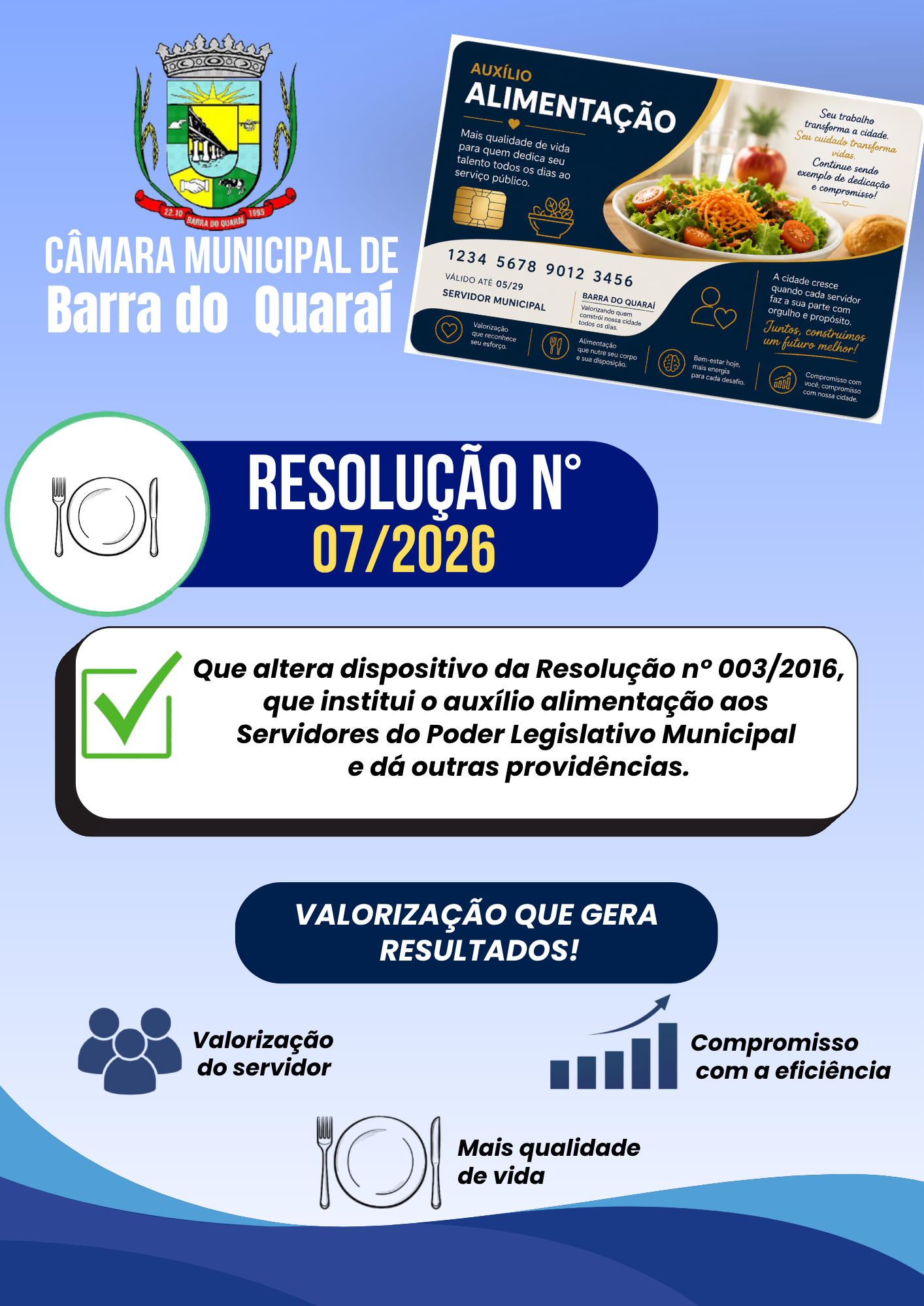 PROJETO DE RESOLUÇÃO N° 07/2026 - APROVADO POR UNANIMIDADE