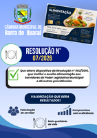 PROJETO DE RESOLUÇÃO N° 07/2026 - APROVADO POR UNANIMIDADE