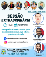 SESSÃO PLENÁRIA EXTRAORDINÁRIA Nº 001/2026