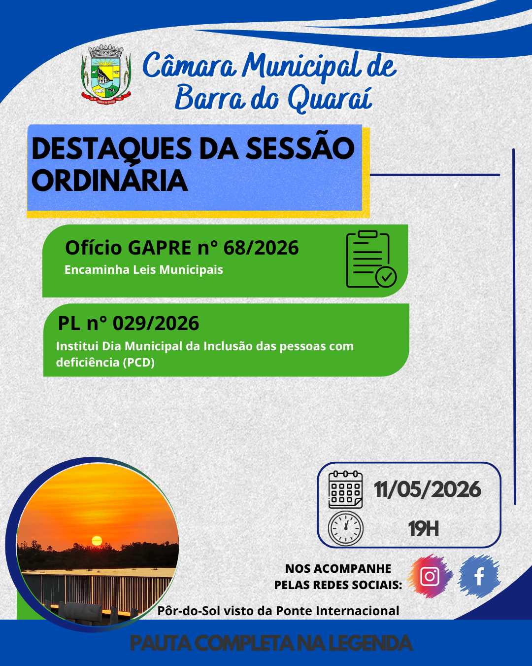 SESSÃO PLENÁRIA ORDINÁRIA N° 13/2026