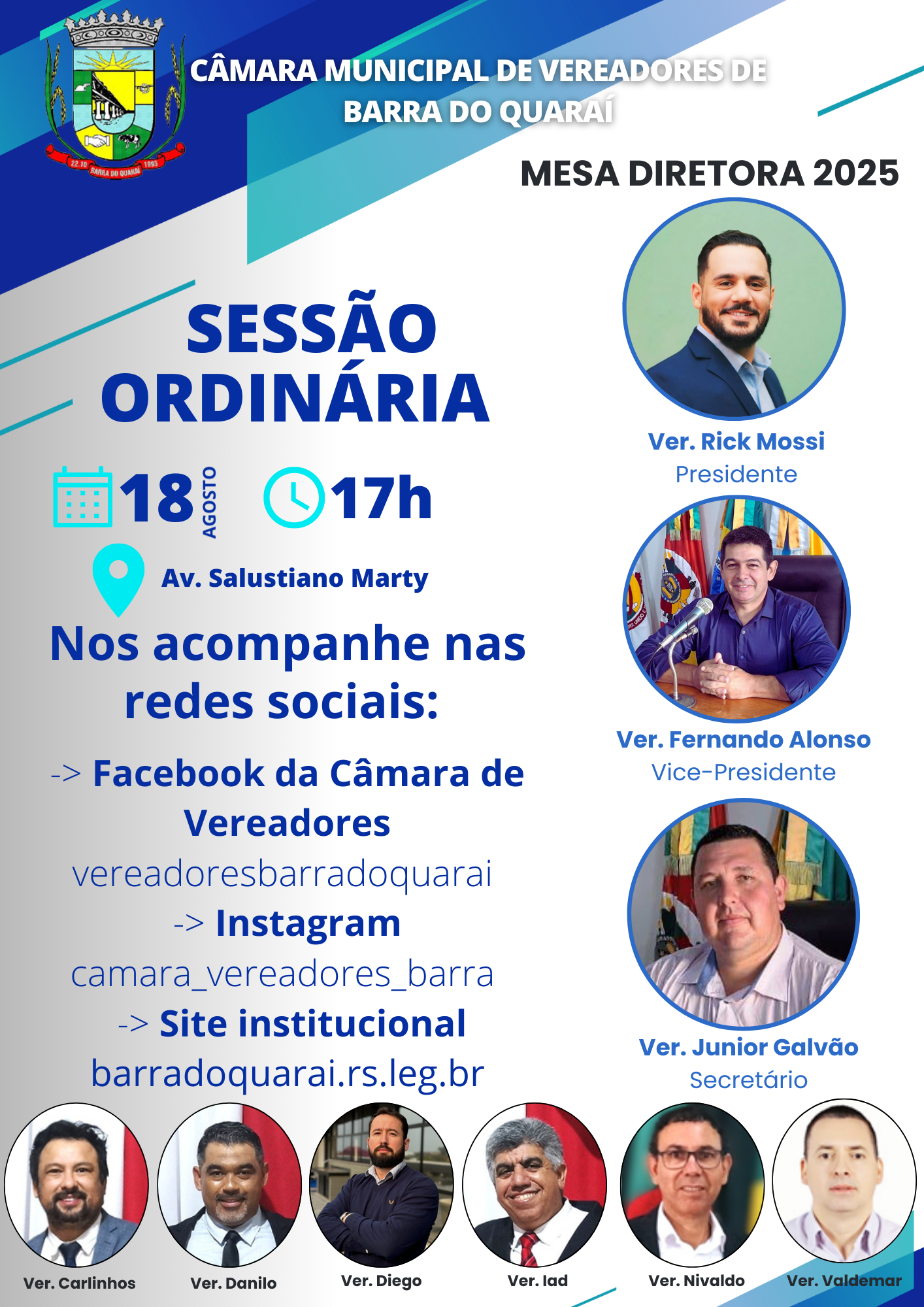 SESSÃO PLENÁRIA ORDINÁRIA Nº 025/2025